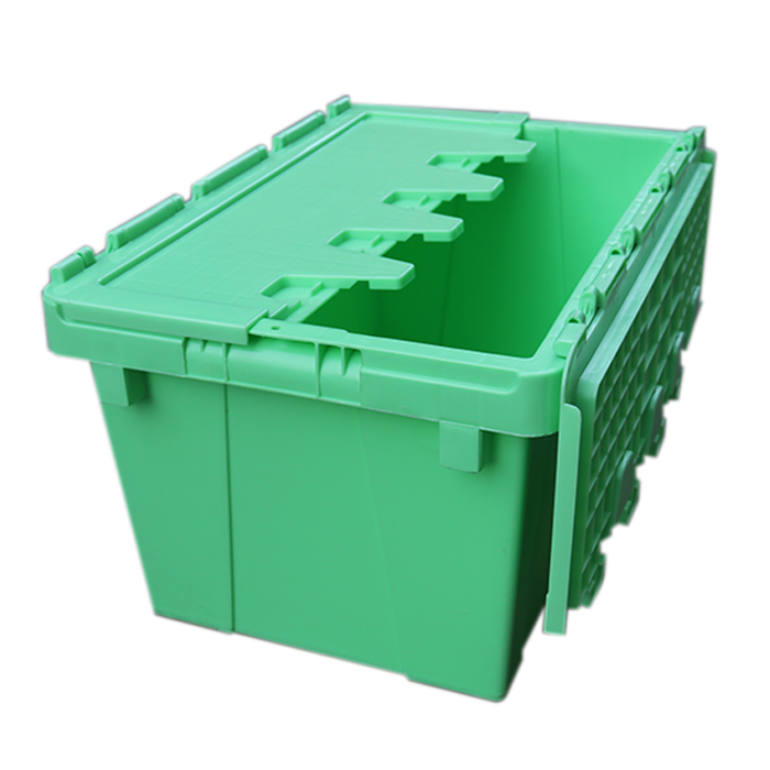 plastic container with handle and lid