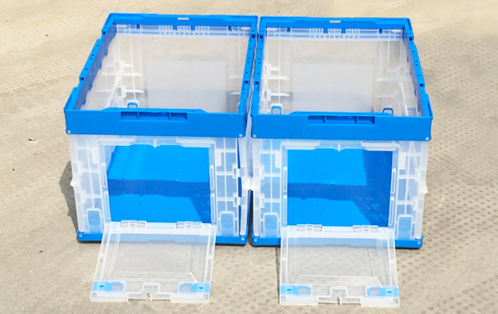 collapsible crate with lid