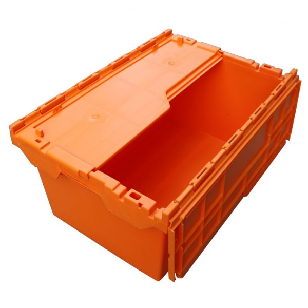 black plastic storage boxes - Rolling crates