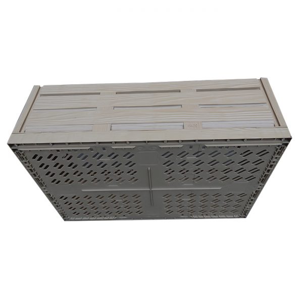 folding crate with lid