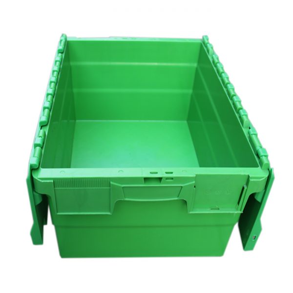 hinged lid plastic crates