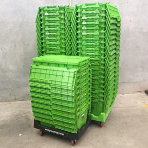 plastic nestable logistics box