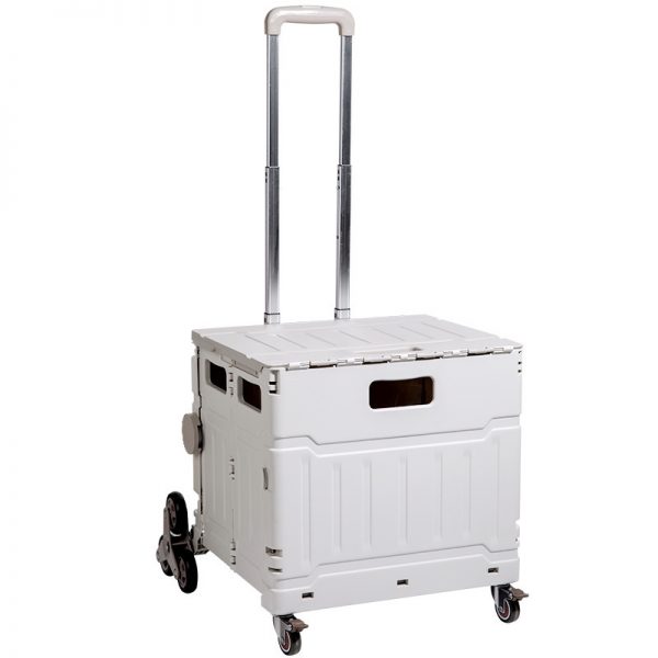 rolling storage crate with handle