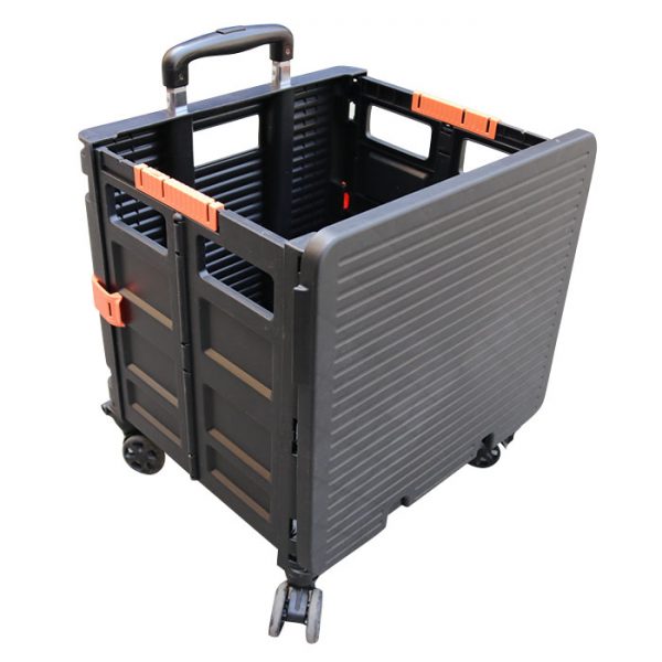 rolling storage crate with handle